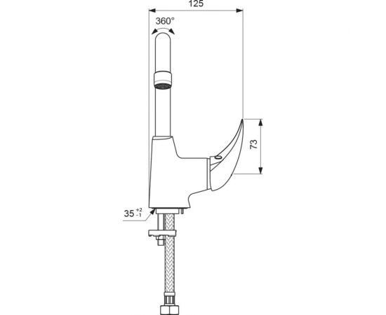 Смеситель для умывальника Vidima ORION BA364AA 00039182 – изображение 3