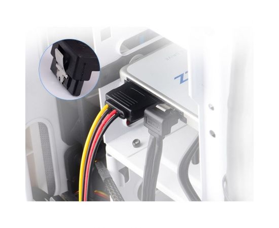 Кабель питания-разветвитель Vention SATA 15pin M / 2 x SATA 15pin F, угол 90 - 0.15м KDBBB – изображение 3