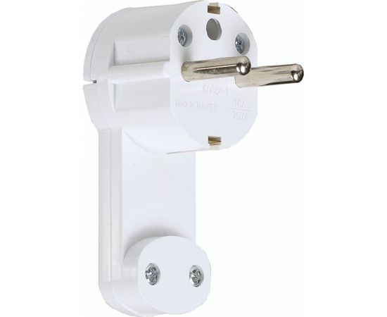 Электрическая плоская вилка Alfa со скрытой ручкой с заземлением, ABS-пластик, 16А, 250В 30100059 – изображение 6