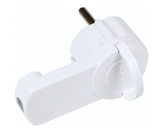 Электрическая плоская вилка Alfa со скрытой ручкой с заземлением, ABS-пластик, 16А, 250В 30100059 – изображение 7