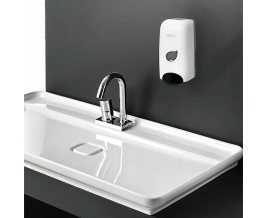 Диспенсер для жидкого мыла ЛАЙМА PROFESSIONAL ECO наливной, 1 л, белый, ABS-пластик 606551 – изображение 8