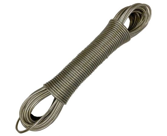 Шнур бельевой Рыжий кот металл, 10 м, суперпрочный 171167 