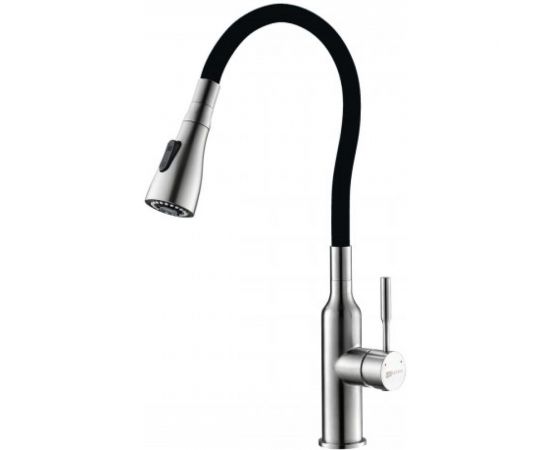 Смеситель Lemark Expert LM5082S-Black для кухни с гибким изливом LM5082S-Black 