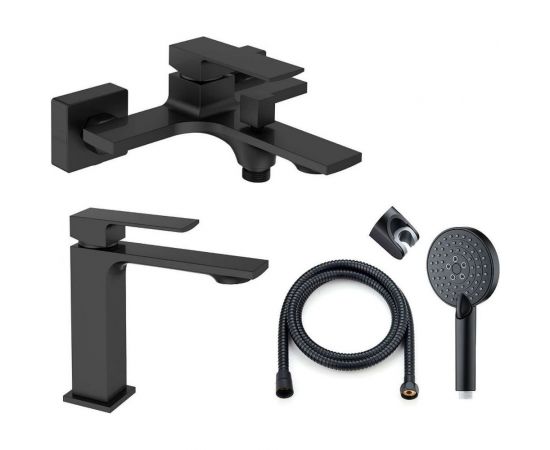 Душевая система Orange черная M04-311b 