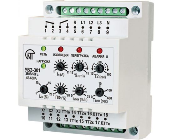 Универсальный блок защиты Новатек-Электро УБЗ-301 63-630А 3425663301 