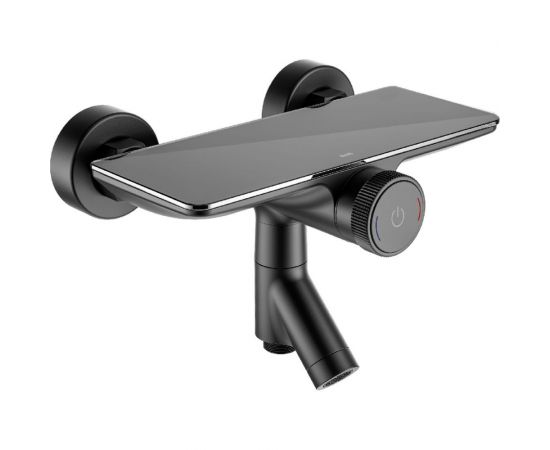 Смеситель для ванны IDDIS Shelfy с управлением Push Control, черный матовый SHEBLBTi02WA 