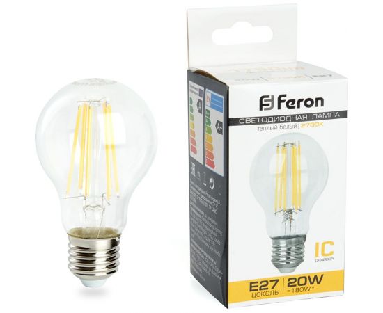 Cветодиодная лампа FERON LB-620 E27 20W 2700K, 38245 