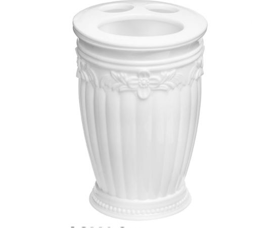 Настольный стакан для зубных щёток Fora Elegance белый FS-42W 