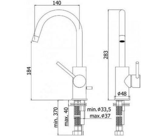 Смеситель для раковины с поворотным изливом без донного клапана Paffoni Light хром LIG078CR 00216475 – изображение 2