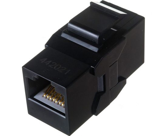 Проходной адаптер Hyperline CA2-KJ-C6-BK (coupler), RJ-45(8P8C) формата Keystone Jack 444915 – изображение 2