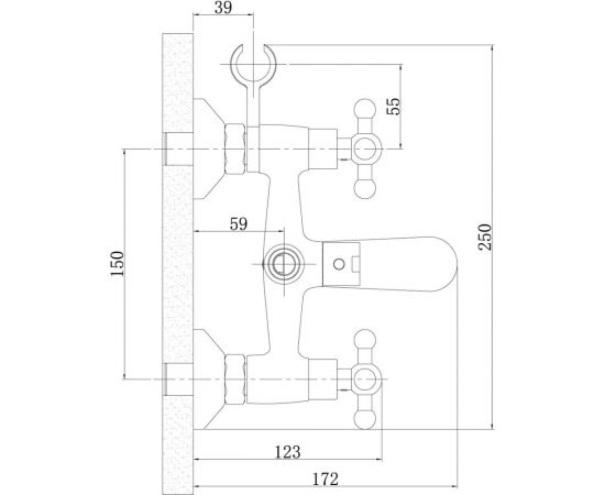 Смеситель Rossinka для ванны G02-83 – изображение 2