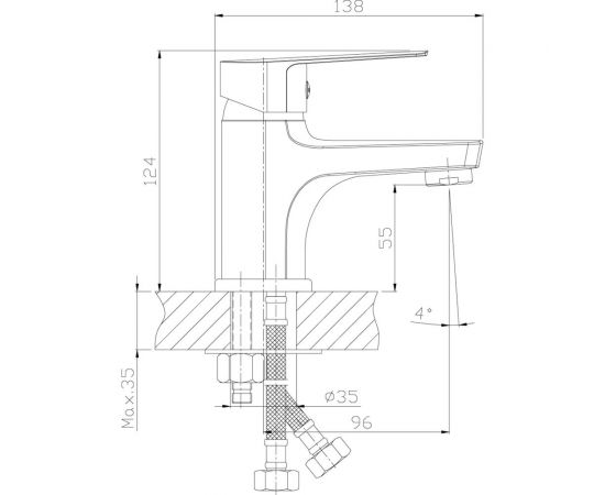 Смеситель Rossinka для раковины и биде S35-15 – изображение 2