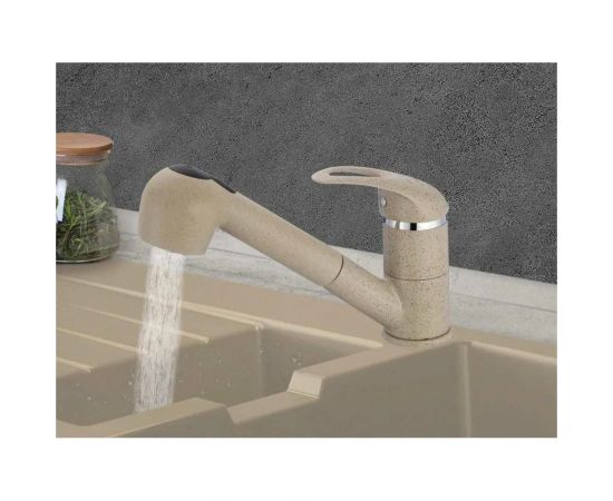 Смеситель для кухонной мойки Fmark с выдвижной лейкой FM6003S – изображение 2