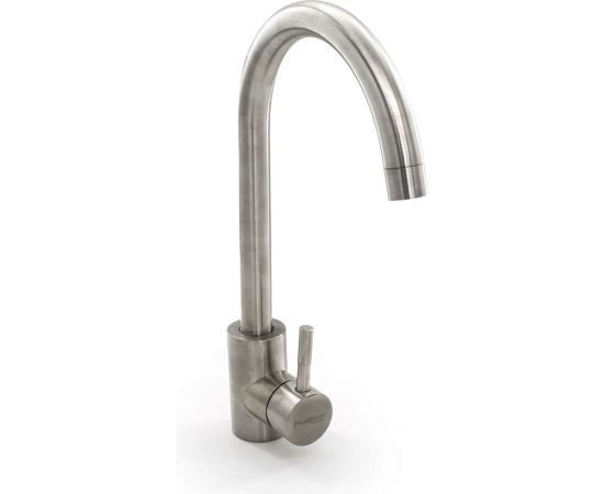 Смеситель для кухни РемоКолор нержавеющая сталь, керамический картридж 40 мм 67-0-780 – изображение 2