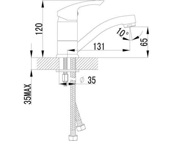 Смеситель для раковины Lemark Plus Strike LM1107C – изображение 2