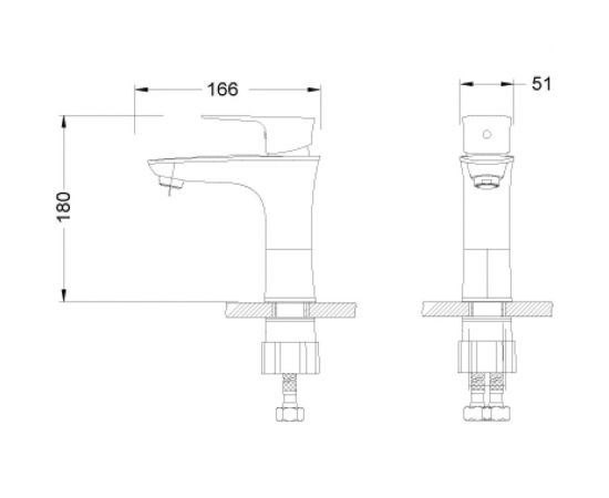Смеситель для раковины Lemark Nero LM0206C – изображение 2