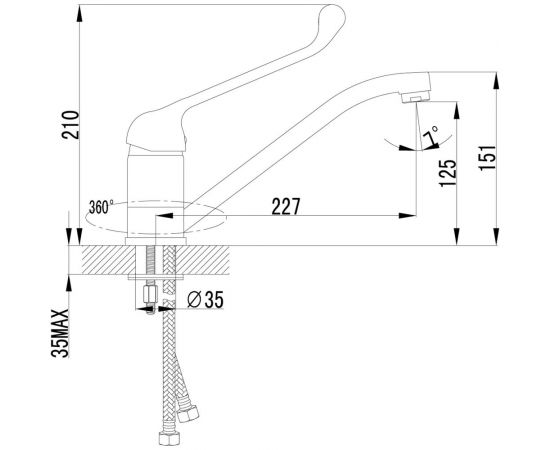 Смеситель для кухни/раковины Lemark Project LM4604C – изображение 2