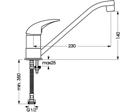 Смеситель для кухонной мойки Vidima ORION BA006AA 00039168 – изображение 3