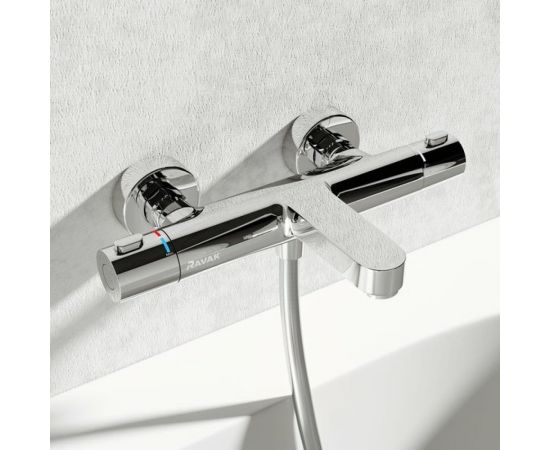 Настенный смеситель RAVAK термостатический, для ванны, без гарнитуры Termo 300 TE 023.00/150 X070097 00000049415 – изображение 3