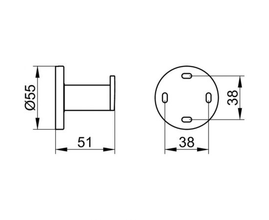 Крючок для полотенца KEUCO Plan 14914010000 00000064850 – изображение 4