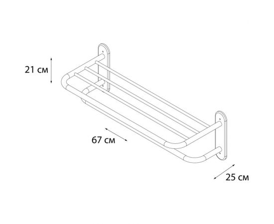 Полка для полотенец FIXSEN НOTEL 31015 – изображение 4