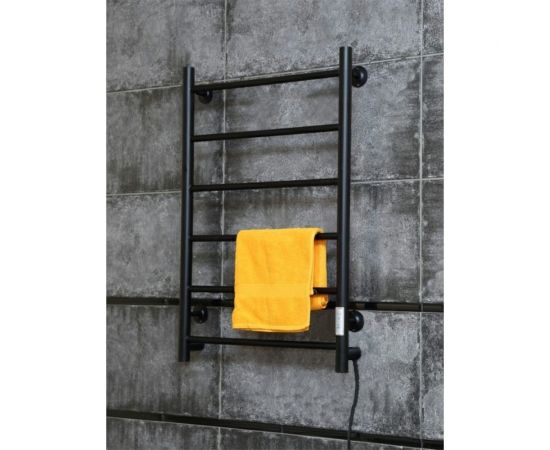 Электрический полотенцесушитель TERMOsmart Премьер 500x800 мм, 6 перекладин, черный матовый PR50/80BKE – изображение 4