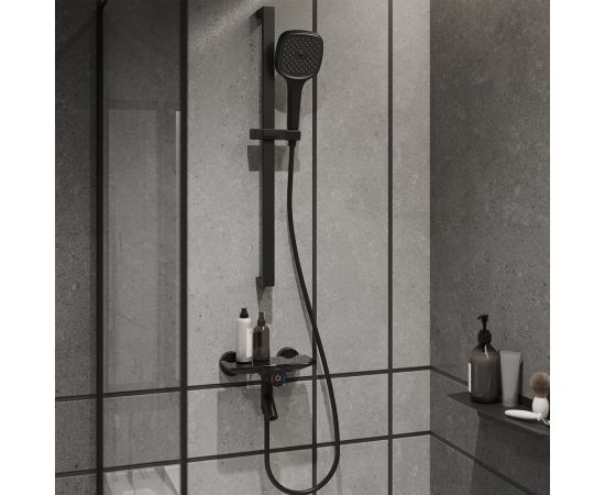 Смеситель для ванны IDDIS Shelfy с управлением Push Control, черный матовый SHEBLBTi02WA – изображение 5