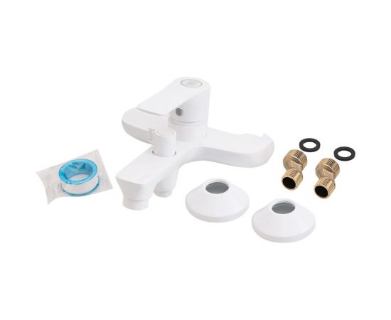 Смеситель для ванны Orange Aristo M19-100w белый – изображение 5