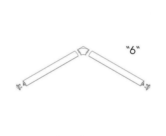 Набор 2 заглушки + 2 угловых соединения для планки 6 RAVAK белый 00000030998 B440000001 – изображение 6