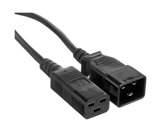 Кабель питания ExeGate UPS Power EC20-1,8P С19-С20 VDE-250V-3 1.5-СU, 16А, черный, 1.8м 280635 