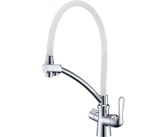 Смеситель для кухни Lemark Comfort с подключением к фильтру с питьевой водой LM3070C-White 