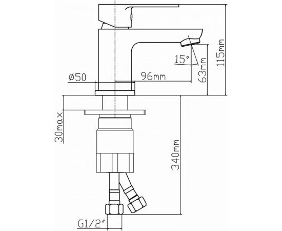 Смеситель для раковины Latuno L10501 – изображение 2