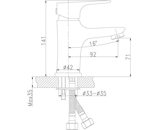 Смеситель для раковины Rossinka RS31-11 – изображение 2