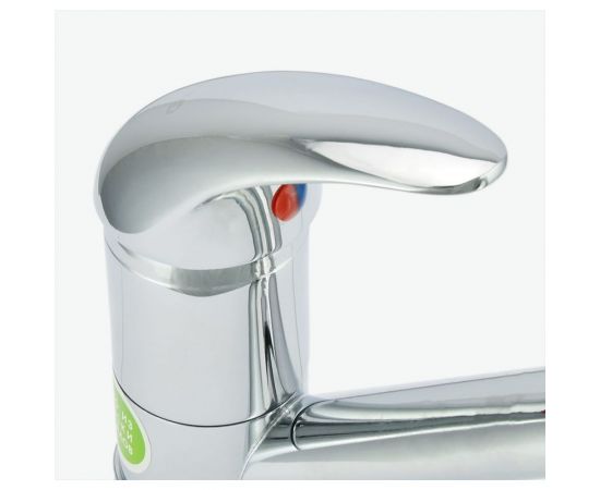 Одноручный смеситель для умывальника Juguni с гибкой подводкой 0402.940C – изображение 2