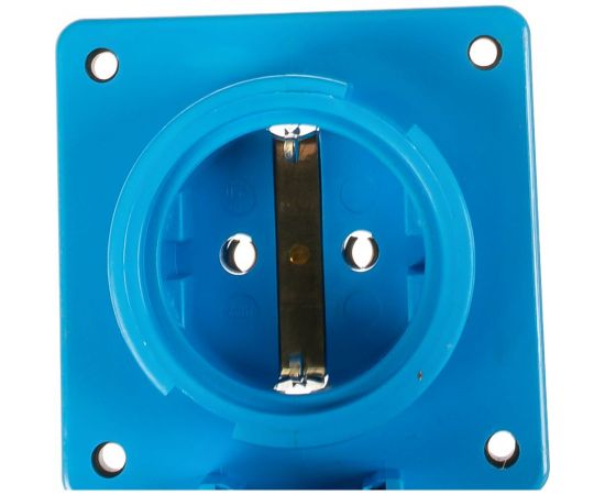 Фланцевая розетка ABL с крышкой и байонетным замком IP68, 16A 2P+E 250V, синий 1987951 – изображение 2