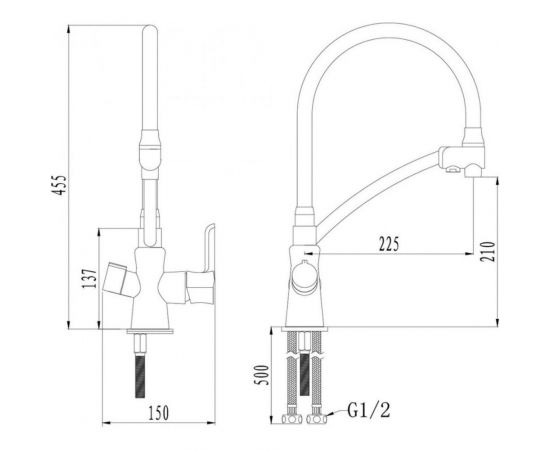 Смеситель для кухни Lemark Comfort с подключением к фильтру с питьевой водой LM3070C-White – изображение 2