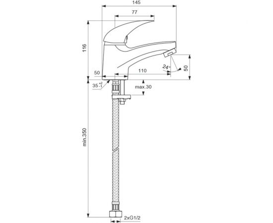 Смеситель для умывальника VIDIMA Орион BA001AA – изображение 2
