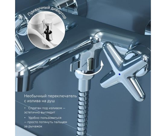 Смеситель для ванны IDDIS Acros ACRSB02i02WA – изображение 3