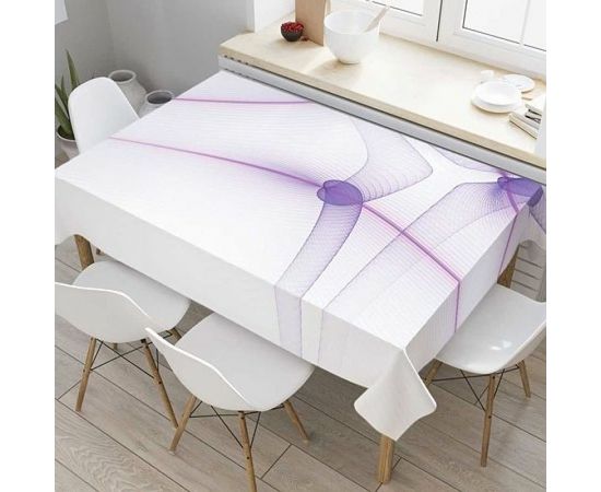 Штора (занавеска) для ванной JoyArty ""Прозрачные спирали"" из сатена, 180х200 см с крючками, sc_20003 – изображение 3