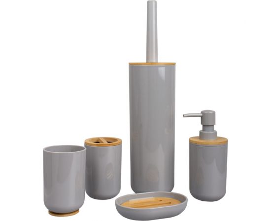 Ерш сантехнический Аквалиния Gray пластик бамбук PS0112MA-TOH – изображение 4