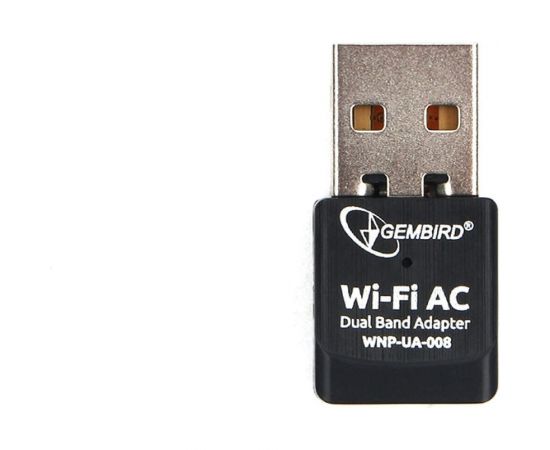 Сетевой двухдиапазонный Wi-Fi Gembird мини USB-адаптер 600 Мбит USB 802.11b/g/n/ac/а WNP-UA-008 – изображение 4