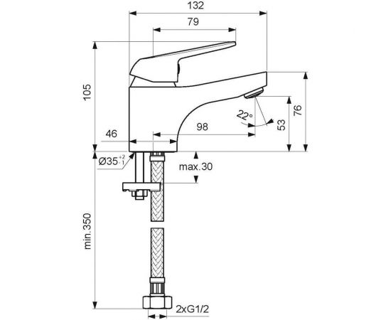 Смеситель для умывальника VIDIMA Видима Файн BA384AA – изображение 4