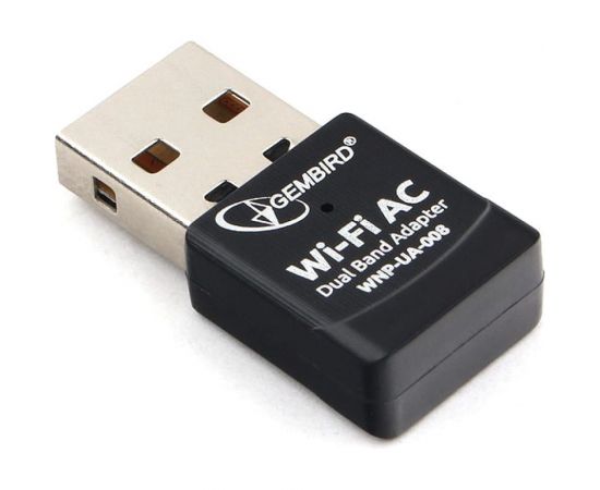 Сетевой двухдиапазонный Wi-Fi Gembird мини USB-адаптер 600 Мбит USB 802.11b/g/n/ac/а WNP-UA-008 – изображение 5