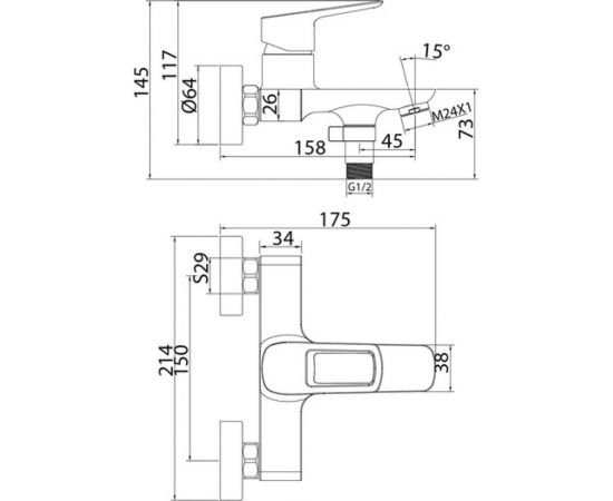 Смеситель для ванны IDDIS Spin SPISB02i02WA – изображение 7