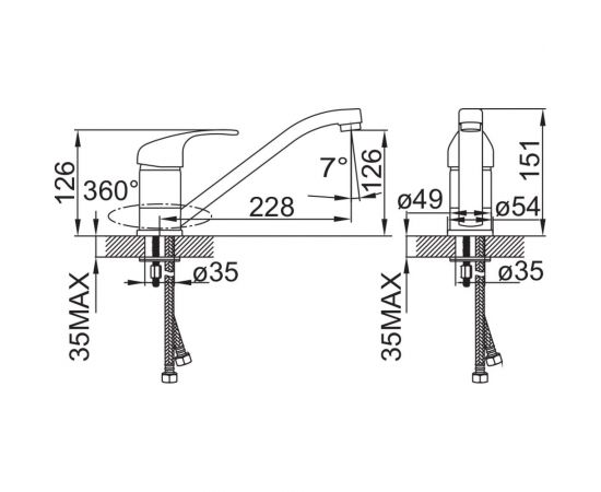 Смеситель для раковины IDDIS Alborg K56001C – изображение 7