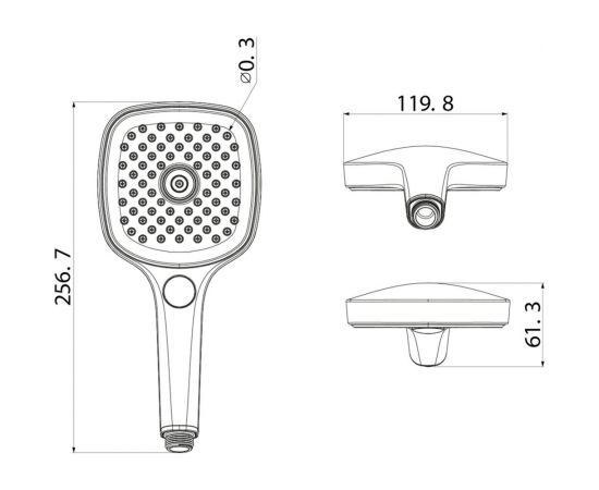 Лейка для душа IDDIS Slide черная SLI3F0Bi18 – изображение 10