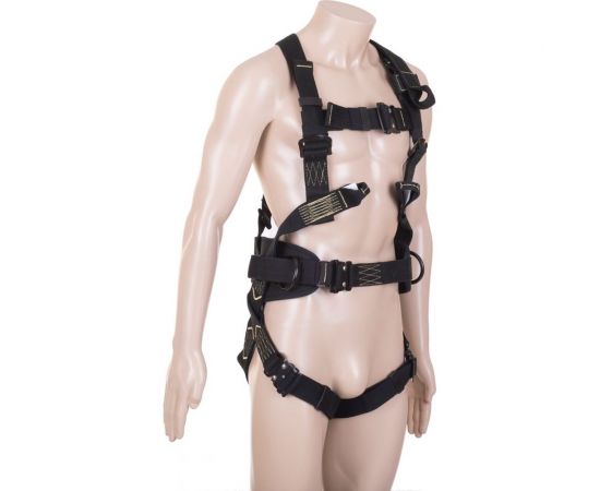 Страховочная огнеупорная привязь с поясом для позиционирования Alpsafe DVX04F 