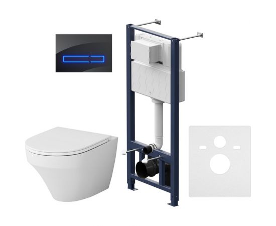 Комплект: Инсталляция с унитазом FlashClean, с сиденьем и клавишей AM.PM Inspire IS450A38.501700 
