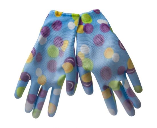 Садовые перчатки MasterProf, цветные, полиэстер с обливкой из нитрила, размер M ДС.070792 