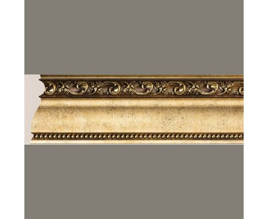 Потолочный плинтус Cosca 152-552 интерьерный багет, 84 мм, античное золото СПБ016609 